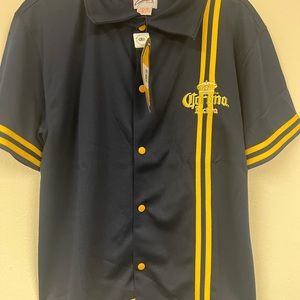 Corona Extra Baseball Jersey Snap Buttons - New - Officially Licensed- Size M